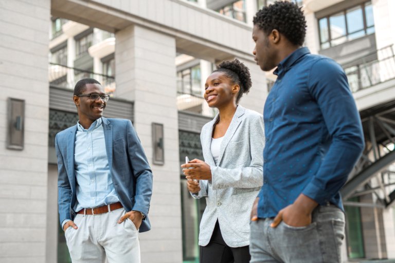 Team,Of,Young,African,People,On,A,Walk